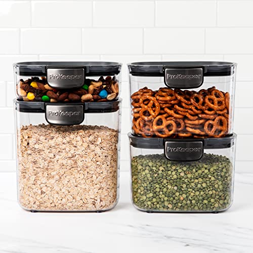 International ProKeeper+ 4-Piece Clear Plastic Modular Airtight Pantry Food/Snack Kitchen Storage Organization Container Canister Set - view 6