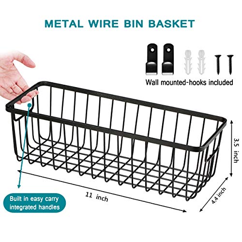 Metal Wire Basket, Small Storage Baskets for Bathroom Kitchen - view 2