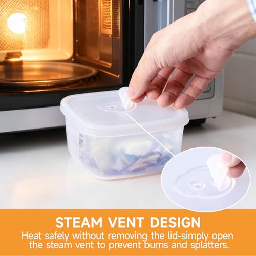 Set of 2 Reusable Silicone Containers Clear, Nesting Leak-free Silicone Food Storage Boxes, BPA Free, Airtight, Dishwasher and Freezer Safe - view 6