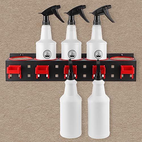 Spray Bottle Storage Rack, Wall Mount Bottle Organizer Car Detailing, Spray Bottle Holder - view 6