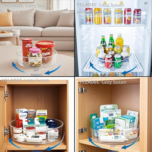 6 Pack Lazy Susan 11.5" Turntable Rotating Spin Organizer Storage - view 6