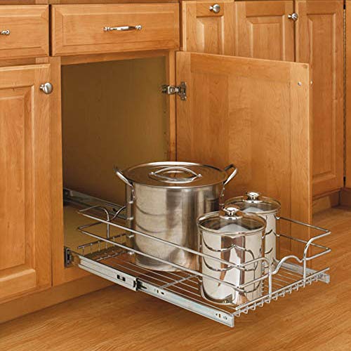 5WB1-1520-CR Base Cabinet Pull Out Chrome Basket - view 6