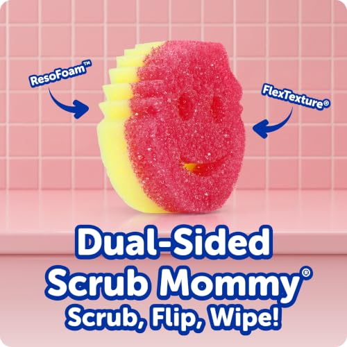 Scrub Mommy Kitchen Sponge (6) + Daddy Caddy Sink Holder - view 2