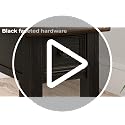 Narrow Chairside End Table with Charging Station - view 7