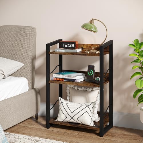 3-Tier Small Bookshelf Bookcase with Edge Protection - view 2
