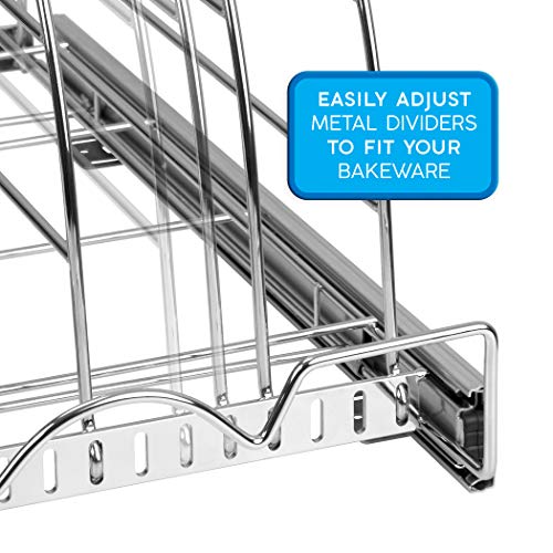 Pull Out Organizer for Bakeware, Cutting Board and Trays, 12.5”W x 21”D - view 5