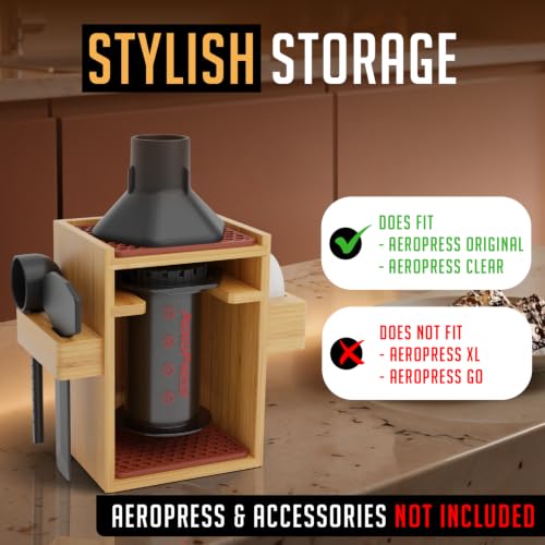 Organizer for AeroPress, Coffee Caddy Stand & Paper Filter Holder - Compact - view 2