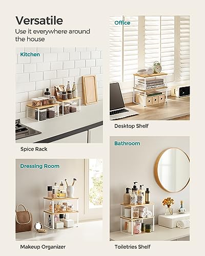 Cabinet Organizer Shelf, Set of 4 Spice Rack, Kitchen Storage - view 6