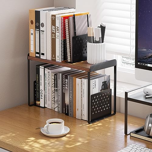 Stacking Wood Shelf Organizer, Counter Cabinet Storage Rack, 16 inch - view 2