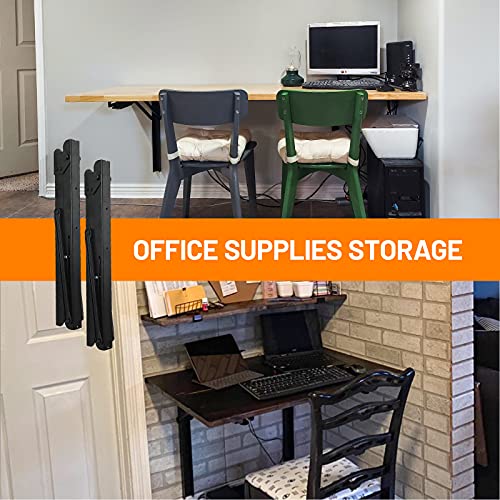 24" Folding Shelf Brackets Wall Mount Collapsible Shelf Bracket - view 6