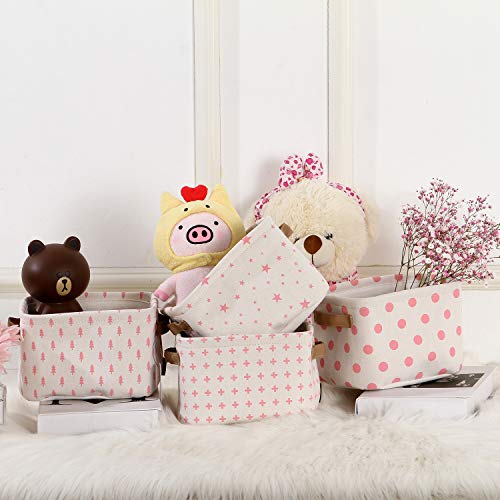 Collapsible Fabric Storage Cube Bins Organizer with Handles - view 6