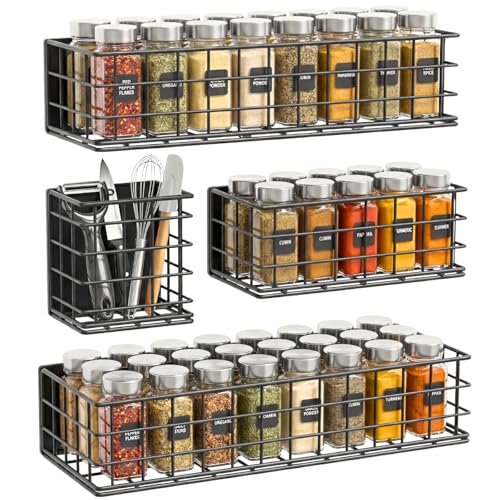 Magnetic Shelf for Fridge, 2 Pack Seasoning Organizer with Strong Magnets for Kitchen Storage Organization, Moveable Magnetic Spice Rack for Refrigerator, Whiteboard, Kitchen Counter, Cabinet - view 8