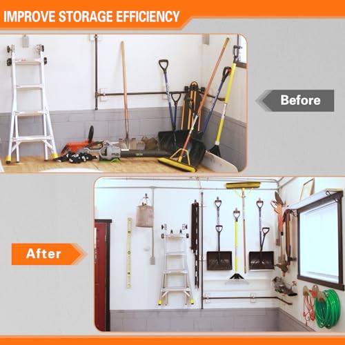 Garage Hooks Heavy Duty 4 Pack, Wall Mount Ladder Hooks - view 6