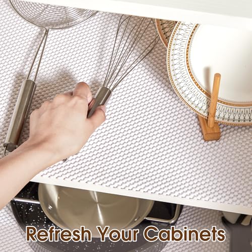Shelf Liner for Kitchen Cabinets and Drawers, White, 12" x 120" - view 3