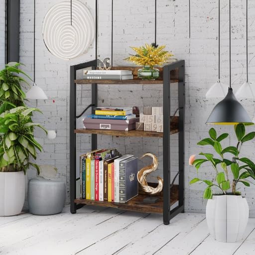 3-Tier Small Bookshelf Bookcase with Edge Protection - view 6