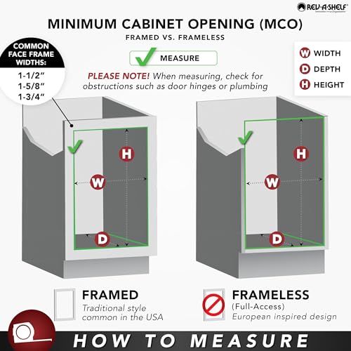 Pullout Kitchen Cabinet Organizer, Min Cabinet Opening 5.5" W - view 4