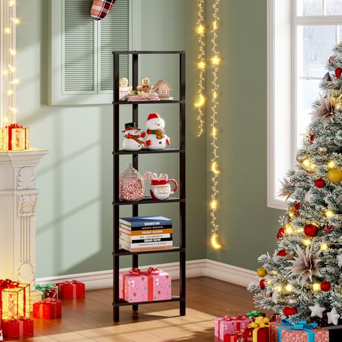 Corner Shelf, 6-Tier Corner Bookshelf for Small Space - view 3