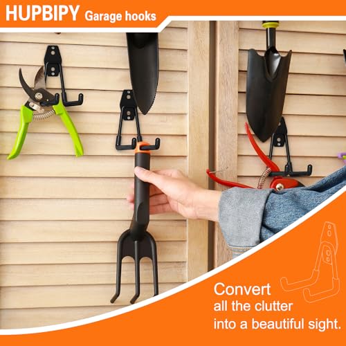 Heavy Duty Garage Hooks 6 Pack, 2.8 inch Small U Shaped Hanger, Wall Mounted Storage System, Power and Garden Tool Organizer, for Hanging Ladders, Hose, Bulk Items and More - view 4