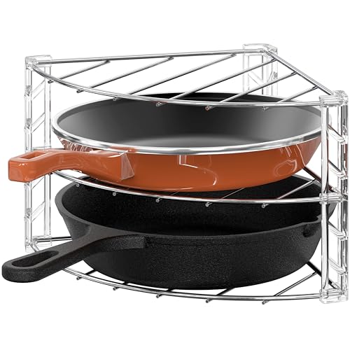 3-Tier Counter and Cabinet Corner Shelf Organizer, Chrome - view 5