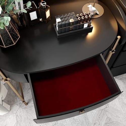 Dark Red Velvet Fabric Wallpaper Self Adhesive Soft Felt Drawer Liners 15.7''x118'' Red Flocking Contact Paper Peel and Stick Velvet Lining for Jewelry Box Cabinets Shelves Walls Arts & Crafts - view 3