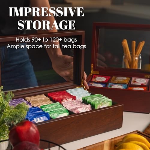 Tea Box - Luxury Wooden Tea Bag Organizer from The Apace Premier Collection - view 4