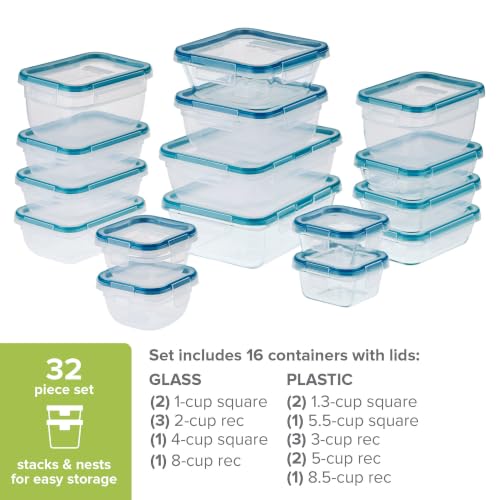 Glass & Plastic Mix Total Solution (16-Pack) Food Storage Set - view 3