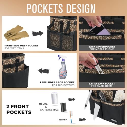 Compact Wearable Cleaning Caddy with Handle & Shoulder Straps - view 2