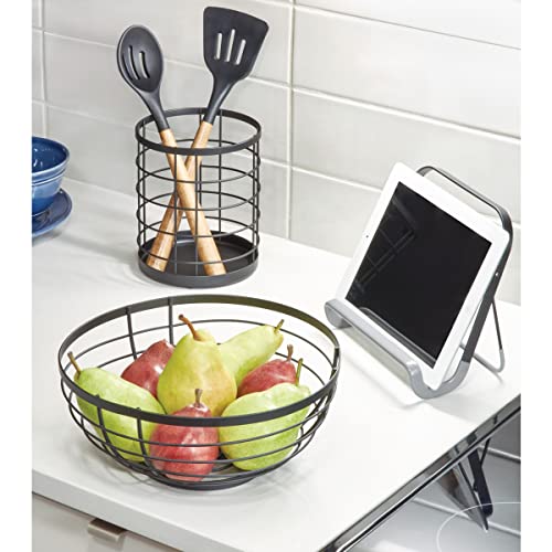 Kitchen Crock Utensil Holder, Matte Black, Steel - view 5