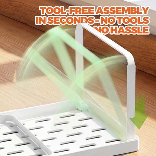 Cabinet Organizer Shelf, Countertop Risers, Kitchen Storage Rack - view 2