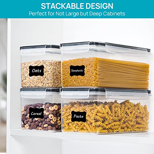Pasta Storage Containers, 8 Pack, 3.2L Airtight Canisters - view 5