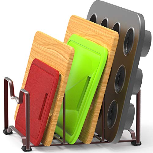 Cabinet Bakeware Organizer Rack Holder, 2 Pack, Bronze - view 5