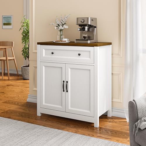 Storage Cabinet with Adjustable Shelf, 2-Door Farmhouse Buffet - view 7
