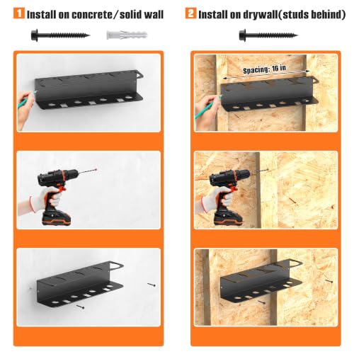 Spray Bottle Holder Wall Mount, 2-Pack Spray Can Rack for Garage - view 6
