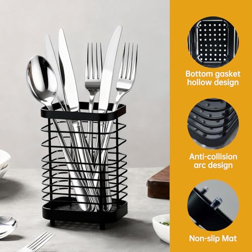 Stainless Steel Wall Mounted Utensil Holder for Kitchen Sink Drying Rack - view 4