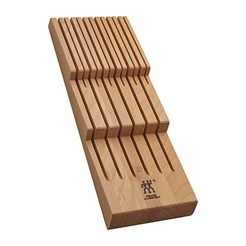 12-Slot In Drawer Knife Block, Beechwood