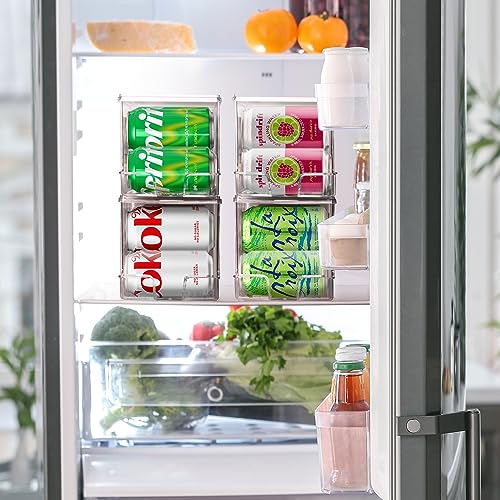 Soda Can Organizer Dispenser for Refrigerator, 12 Can, 2 Pack - view 2