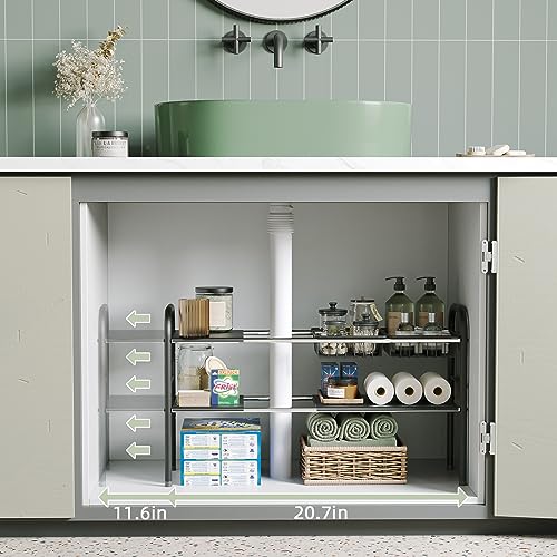 Under Sink Organizers and Storage,Expandable under cabinet organizer Shelf - view 4
