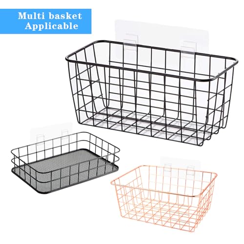 Shower Caddy Bathroom Organizers 6 Pcs Bathtub Shampoo Holder Self-Adhesive Spice Storage Shelves Inside Rack Replacement Corner Heads Hooks Wall Strips Baskets Suction Cup Hook Integrated Mounted - view 5