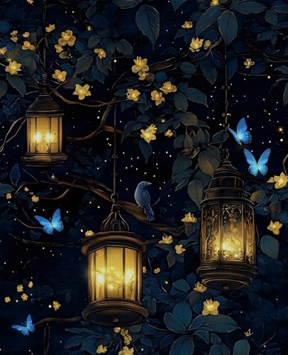 Dark Fantasy Forest Floral Peel and Stick Wallpaper 17.5" x 118"