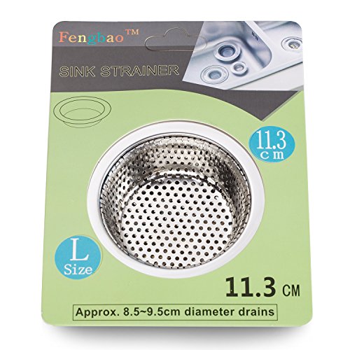 2PCS Kitchen Sink Strainer - Stainless Steel, Large Wide Rim 4.5" Diameter - view 2