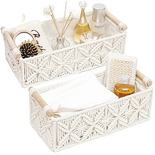 Boho Decor Cute Woven Gift Basket Small Storage Baskets for Organizing