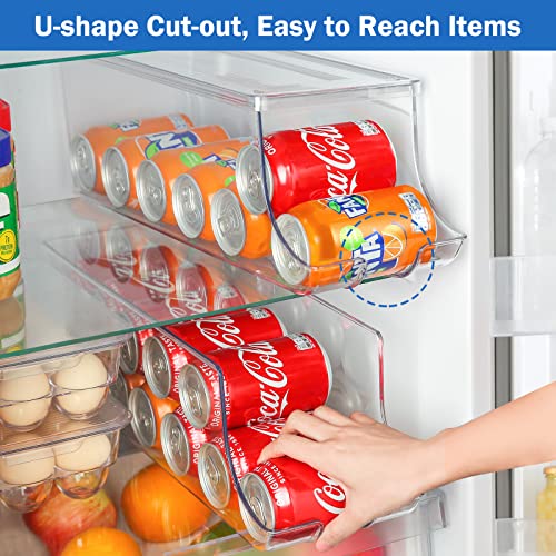 2 Pack Soda Can Organizer Dispenser for Refrigerator Fridge - view 4
