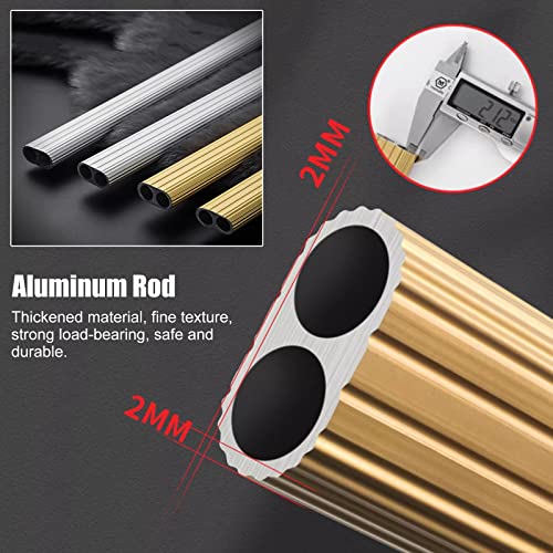 Heavy Duty Metal Wardrobe Poles - Wall Mounted Clothes Hanger Rods, Oval Clothing Organizer Rack System, Durable Garment Storage for Home & Closet Solutions - view 4