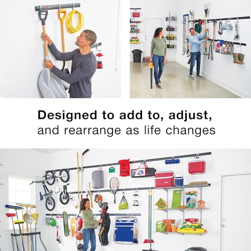 FastTrack Garage Wall-Mounted Storage System, 24-Piece Kit - view 6