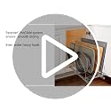 Pull Out Cookie Sheet Organizer for Cabinet – Baking Sheet Organizer – Sheet Pan Organizer - Lifetime Ltd. Warranty – 10” x 21” Deep Inside Cabinet, Chrome - view 7