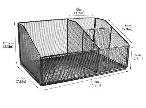 Snack Station Organizer for Pantry Shelf,Snack Bar Station Storage Basket with 3 Compartments,Stackable Wire Baskets for Storage Pantry Bin,Snacks & Chips Organizer,Kitchen Organization Box - view 7
