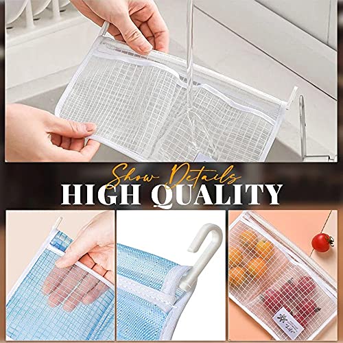 2 Pack Minimalist Refrigerator Organizer, White, Blue, Kitchen Storage & Organization Product Accessories, Caddy, Door Mount, Polypropylene, 22x22cm, 15g, 2 Compartments - view 6