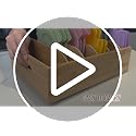 Bamboo Lid Holder Food Container, Kitchen Organizer with 5 Adjustable Dividers, Cabinet Organizer for Food, Kitchen Gadget, Container Lids (2pcs) - view 7