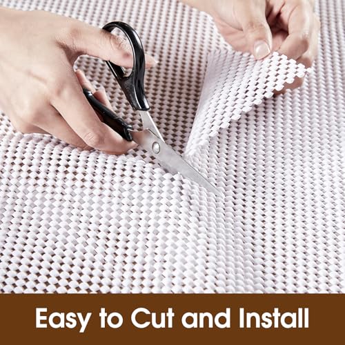 Shelf Liner for Kitchen Cabinets and Drawers, White, 12" x 120" - view 4