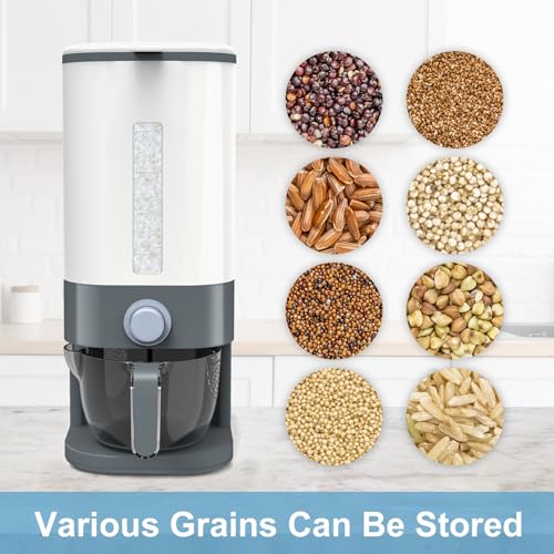 25 Lbs Cereal & Rice Dispenser - Airtight Countertop Storage Container for Kitchen & Pantry - view 2